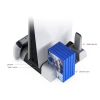 Factory direct sales, cross-border export, high-quality game console accessories, DOBE ps5 game console cooling fan base, controller, dual charging contact charging, cooling base charging Specification image